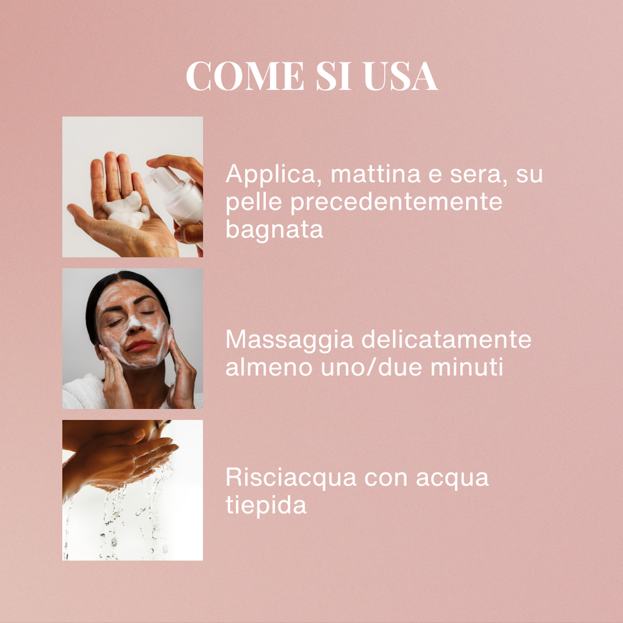 Schiuma detergente
